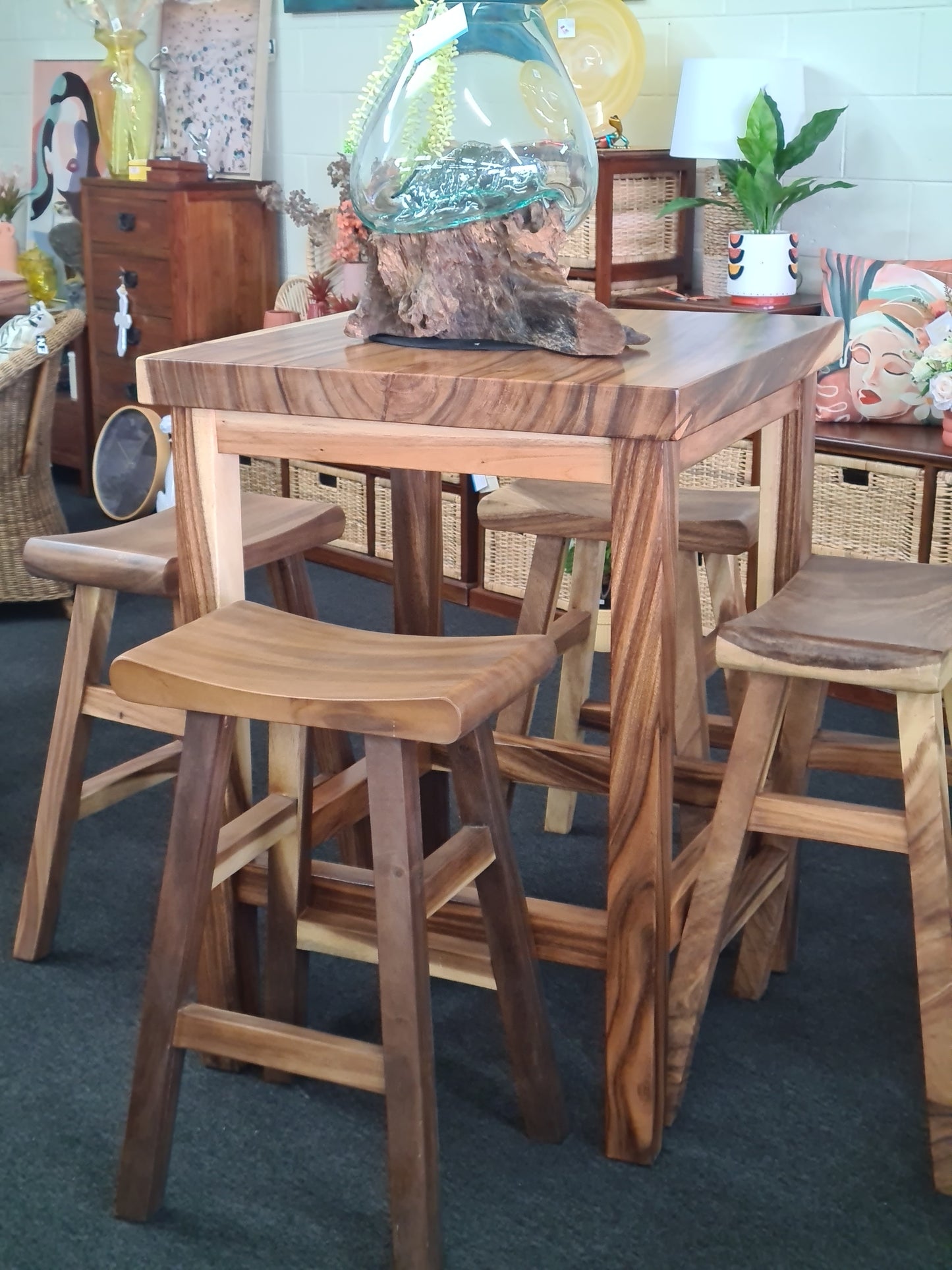 Teak Bar Set