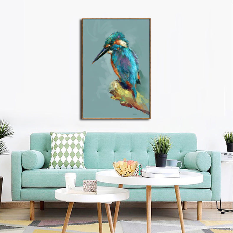 Framed Painting- Kingfisher