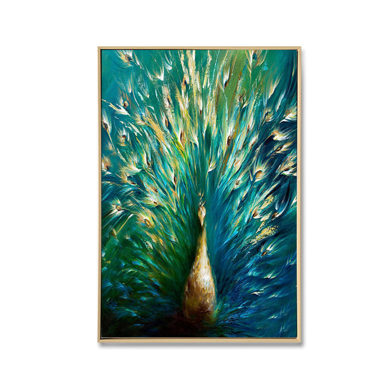 Framed Canvas- Magical Peacock