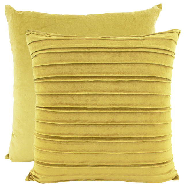 Pleated Cushion Cover-Gold