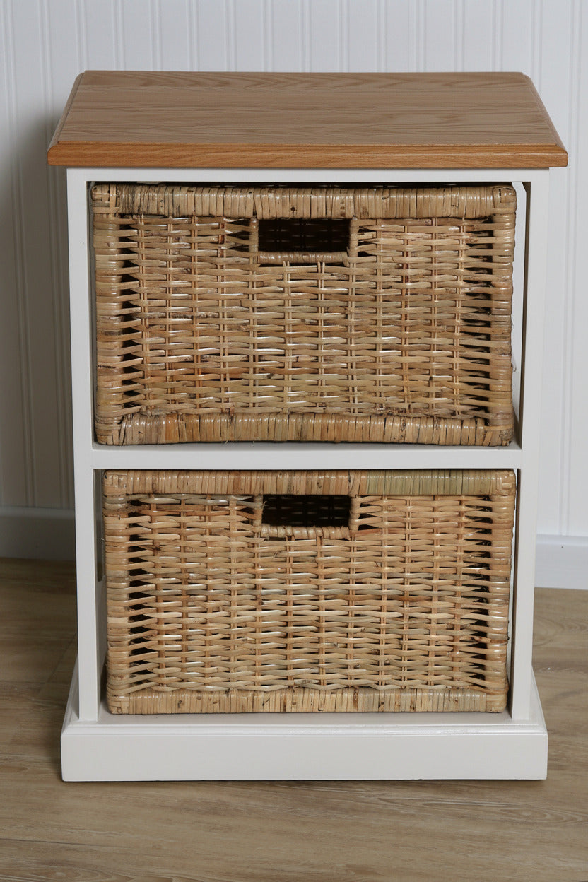 Coastal 2 Drawer Storage Unit