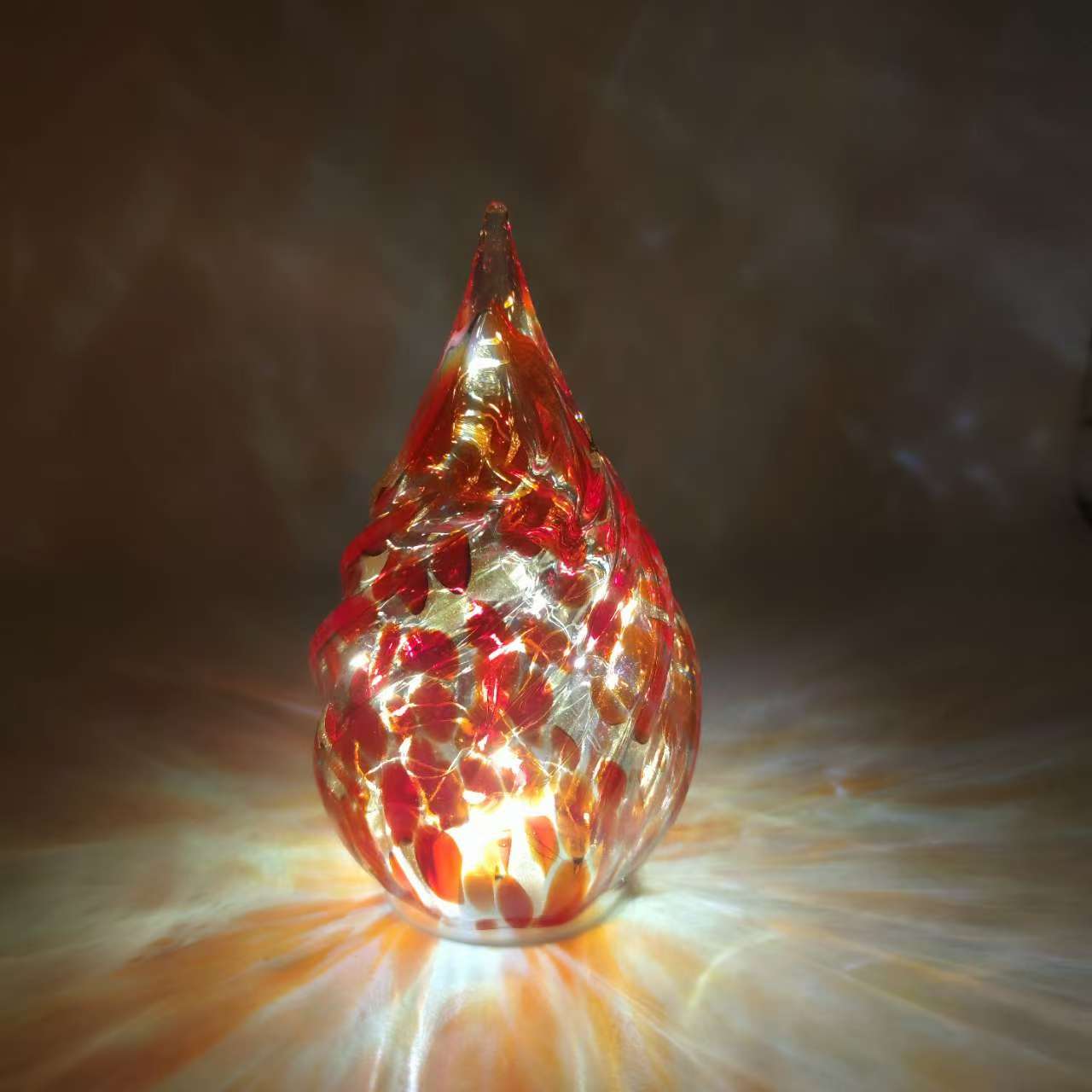Glow Light Teardrop-Red