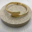 Bangle Hinged Crossover- Gold