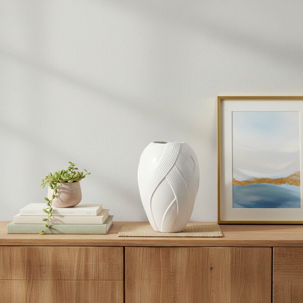 Mahal Vase - White