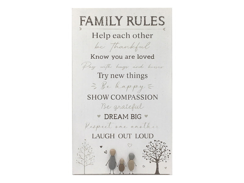 Family Rules Plaque
