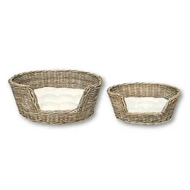 Rattan Kubu Pet Bed- Oval