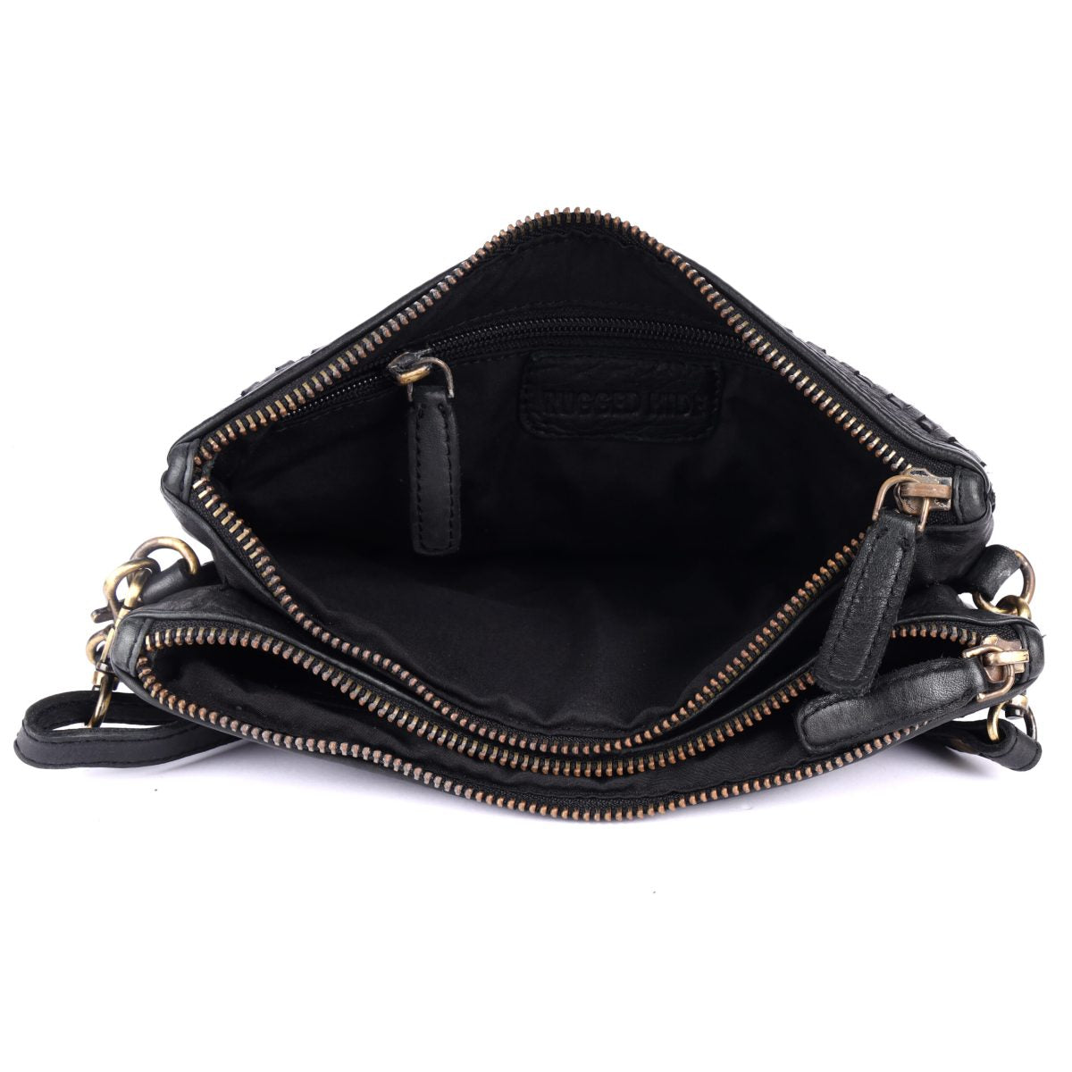 Rugged Hide Rimini Crossbody-Black