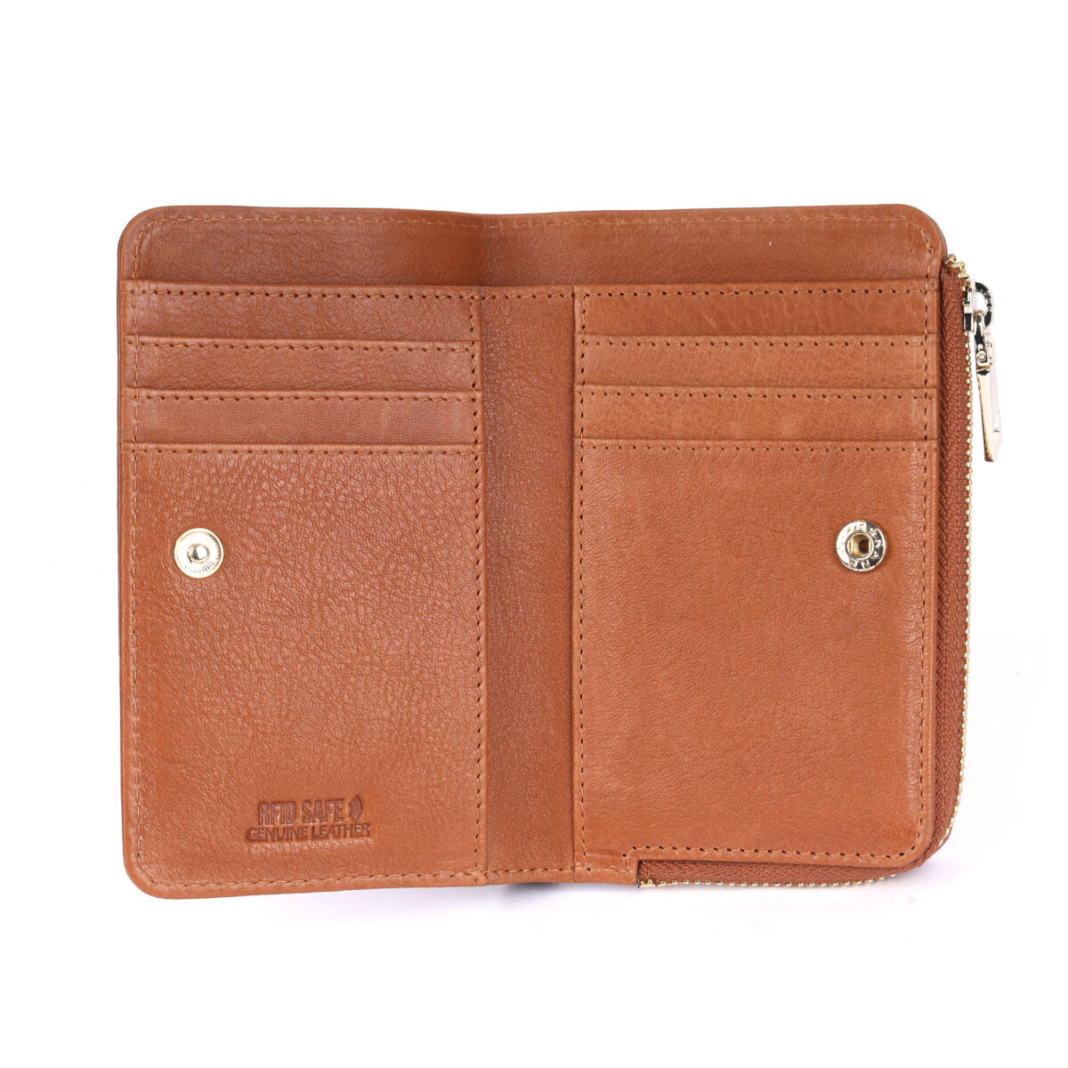 Rugged Hide Mia Wallet-Tan