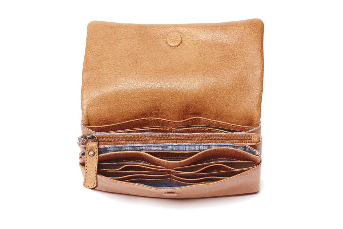 Rugged Hide Bowie Wallet-Lilac