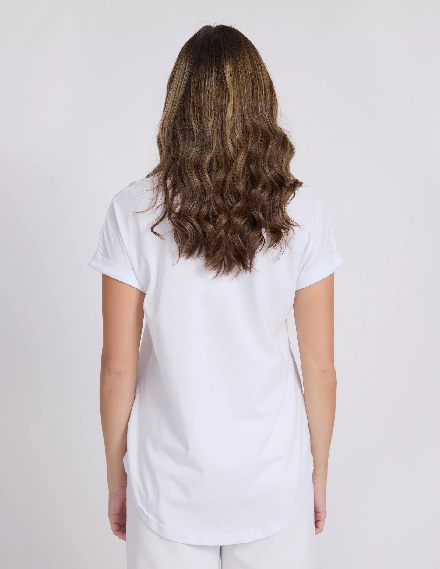 Stella and Gemma Soho Cuff Tee-White Rotation