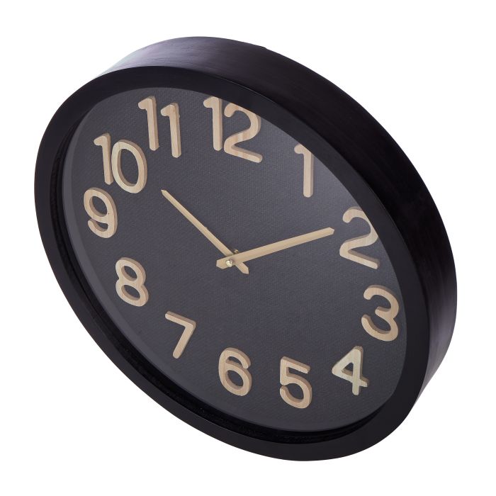 Cunene Wall Clock - Black