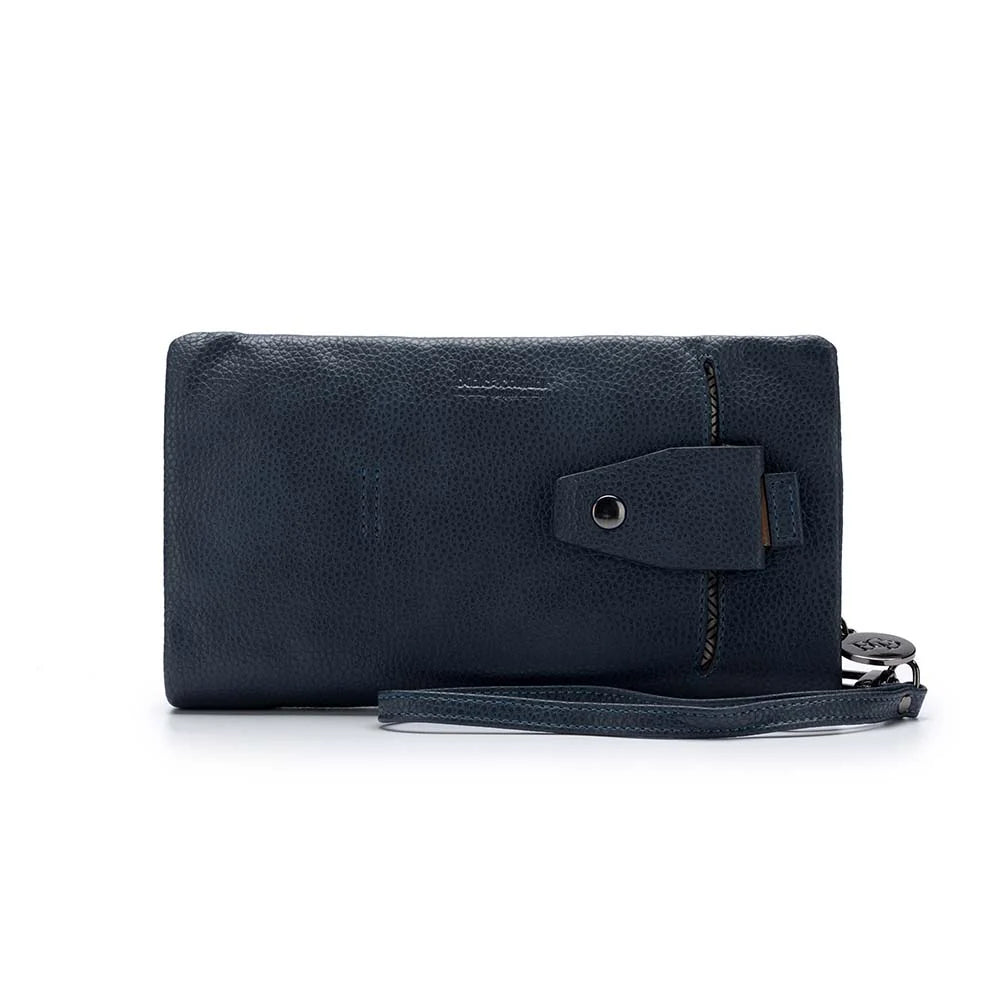 Mavie Wallet- Gunmetal Blue