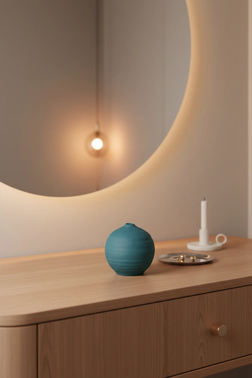 Vase Nysa- Peackock