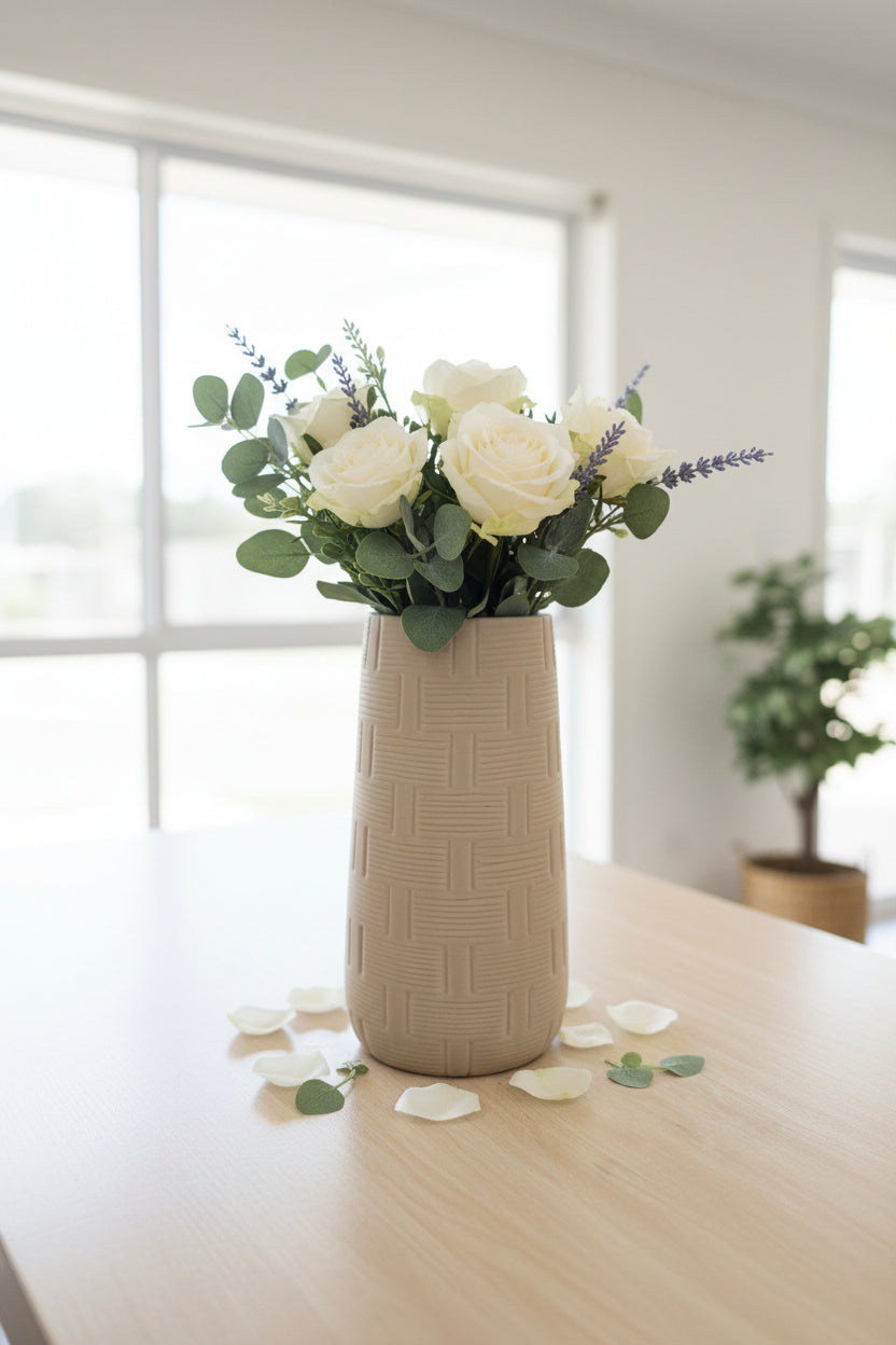 Temperace vase-Beige