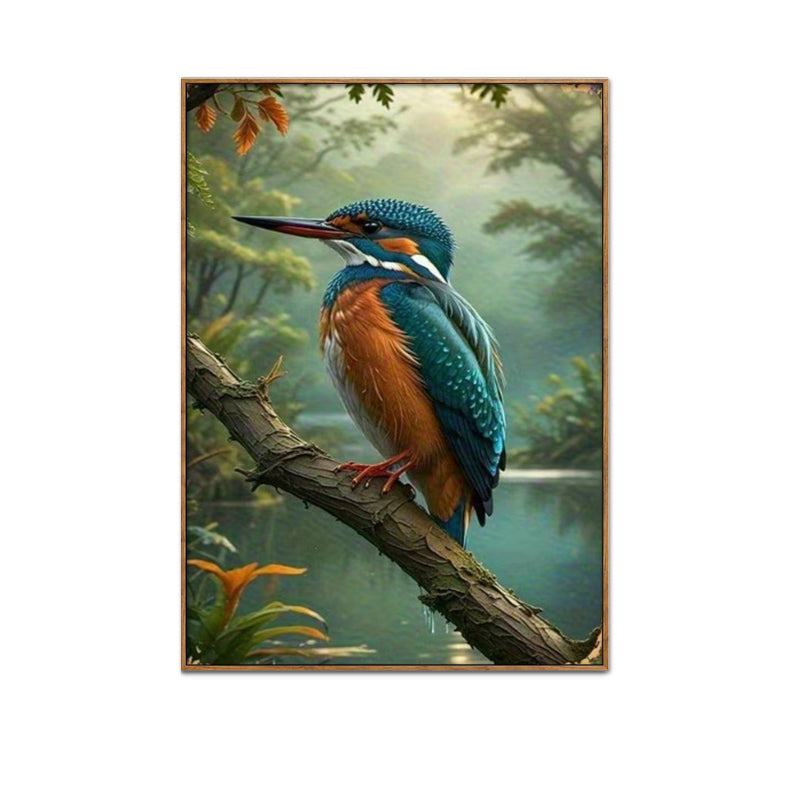 Woodland Kingfisher Painting