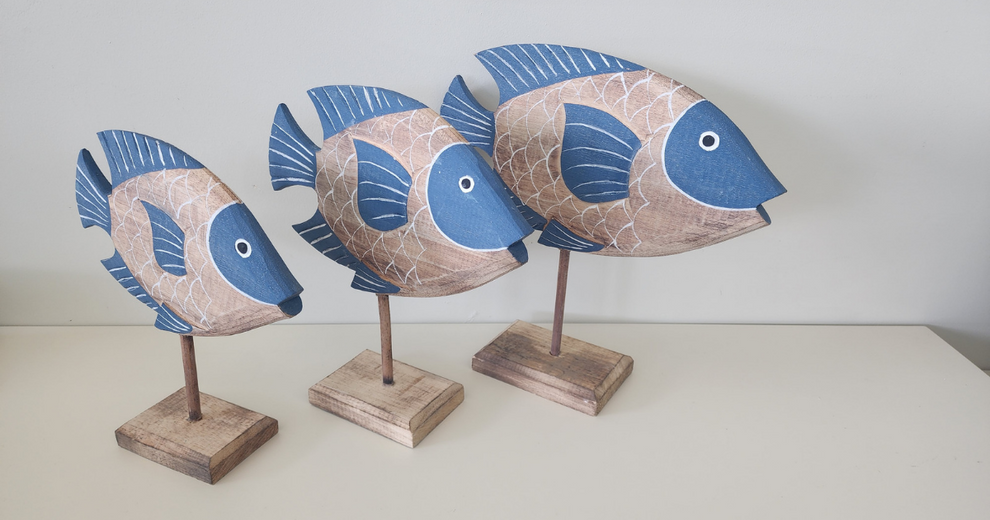 Wooden Fish Set