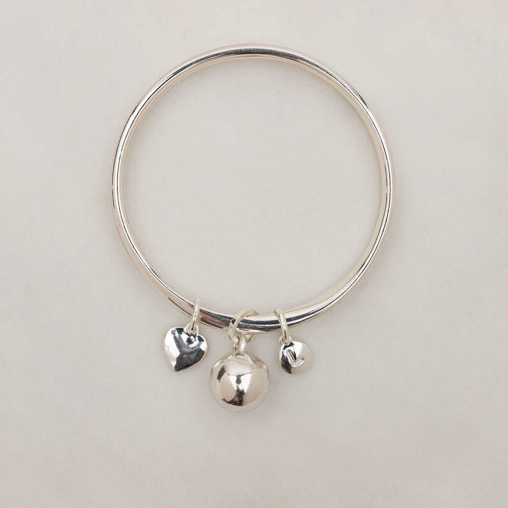 Silver Ball Bangle