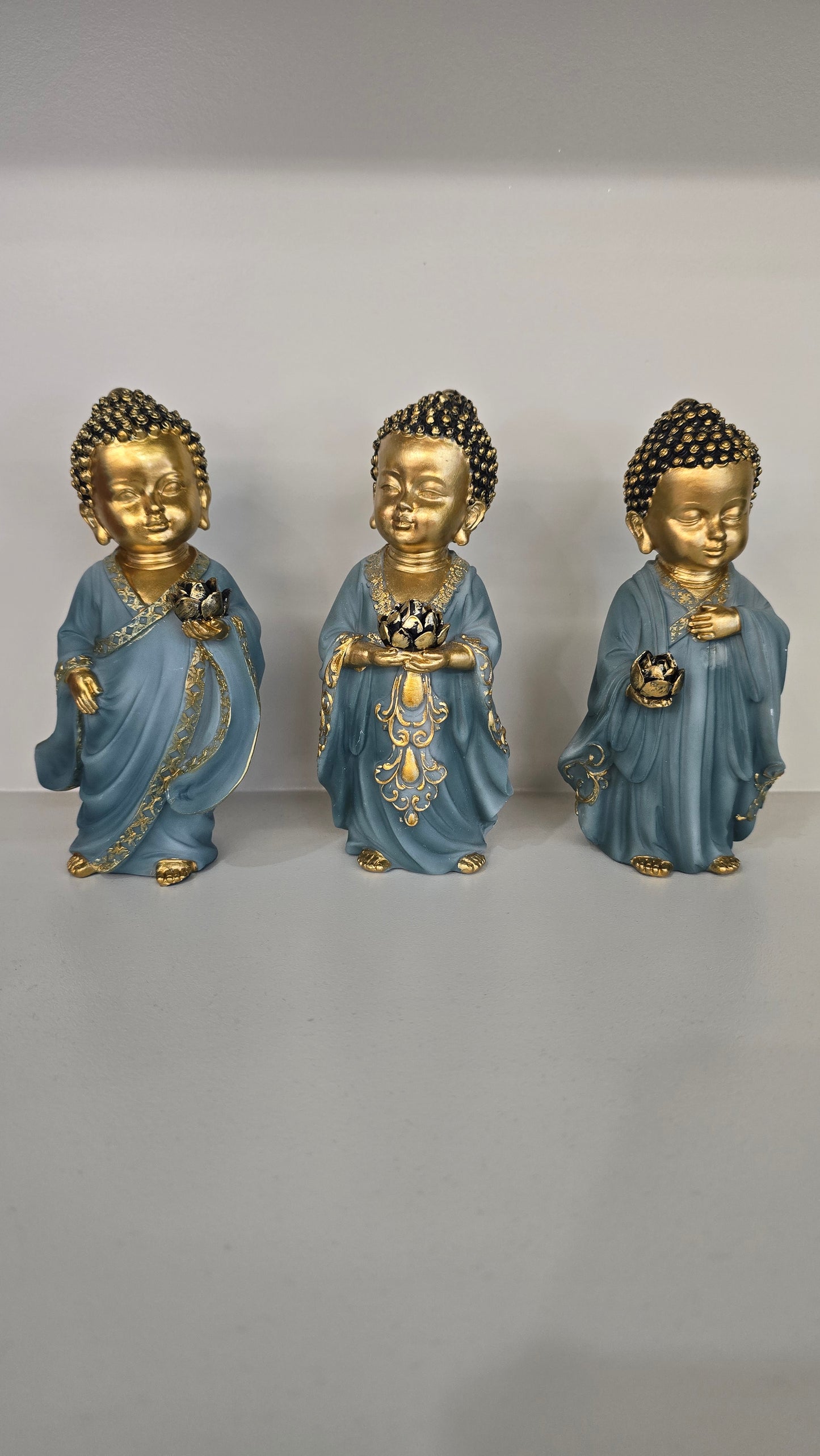 Buddha Standing With Lotus Bowl
