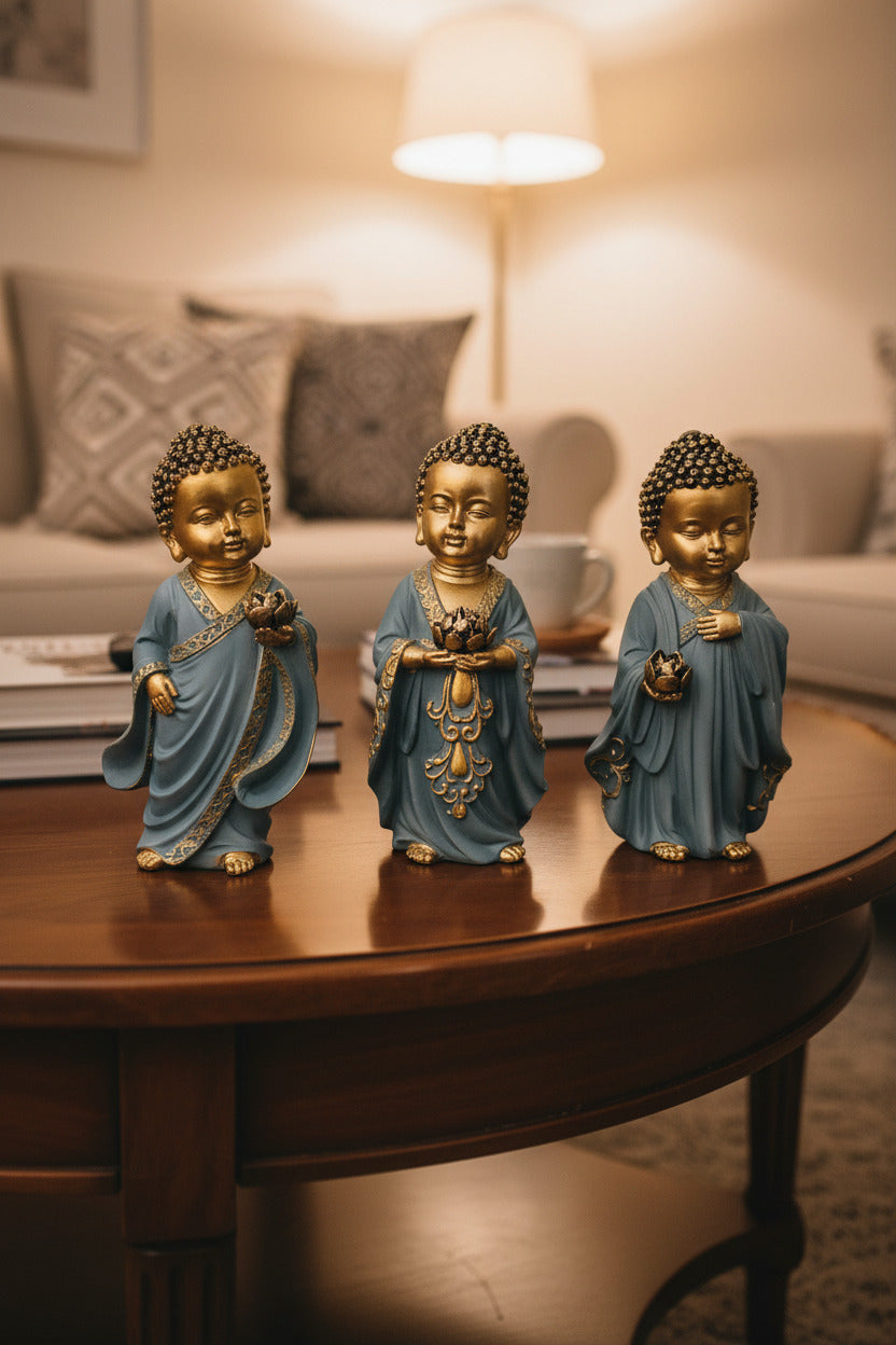Buddha Standing With Lotus Bowl