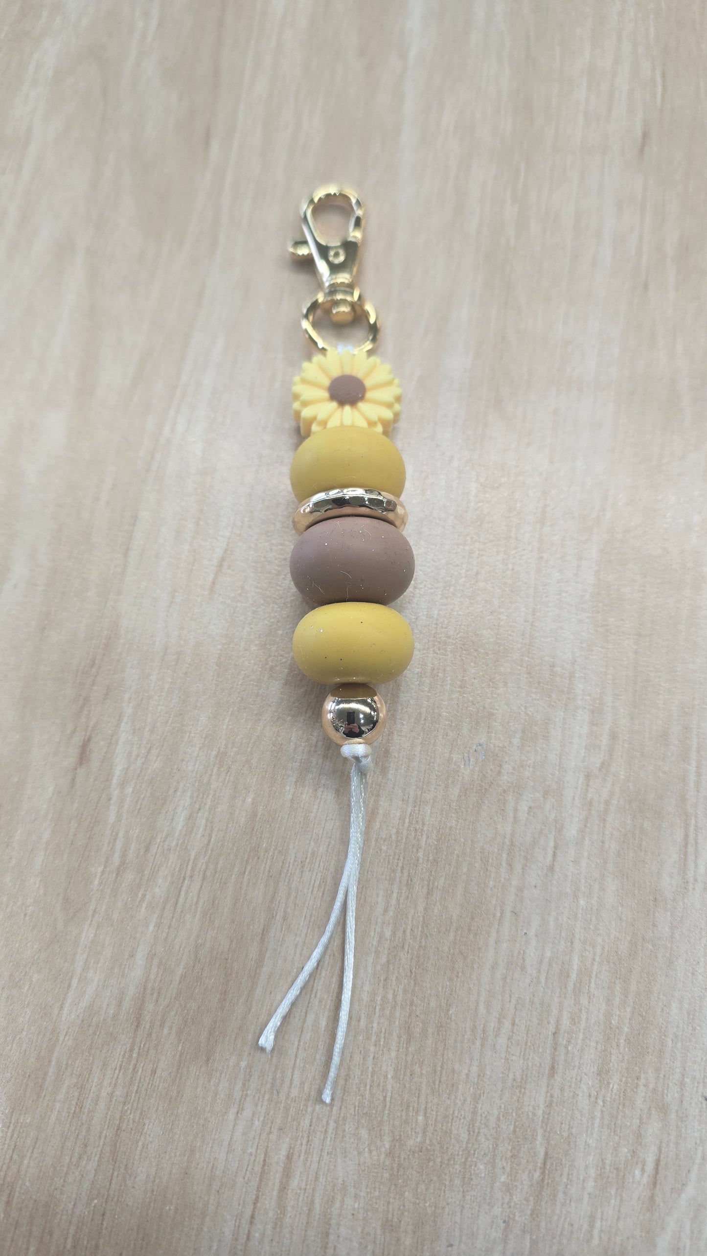 Hanging Beaded Keyring- You're my Sunflower