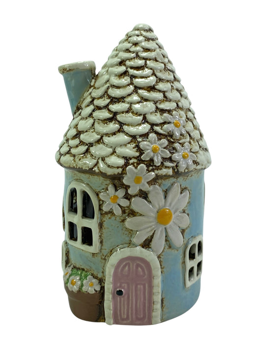 Blue Daisy Tealight Holder