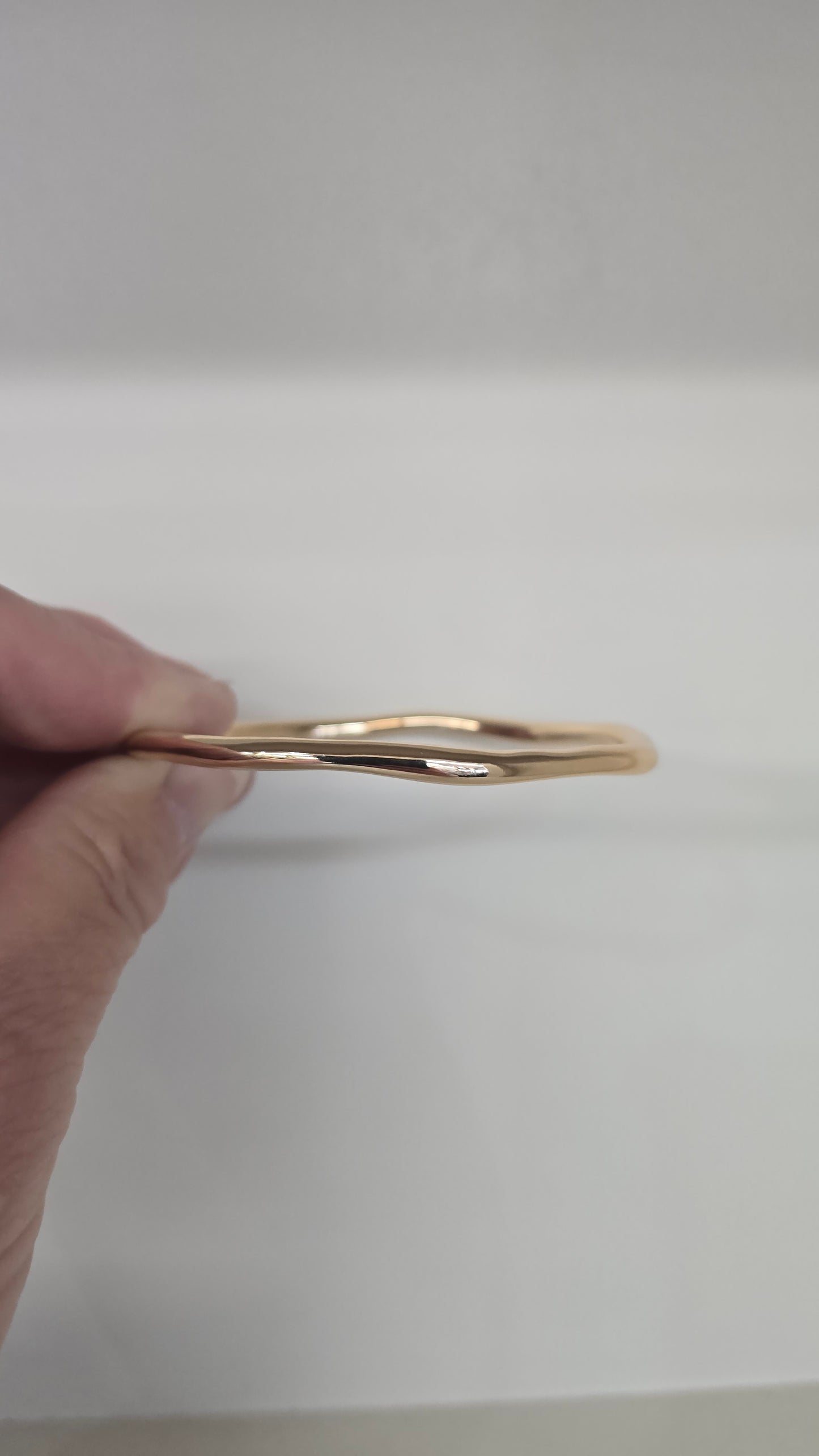 Bangle Irregular Simple-Silver