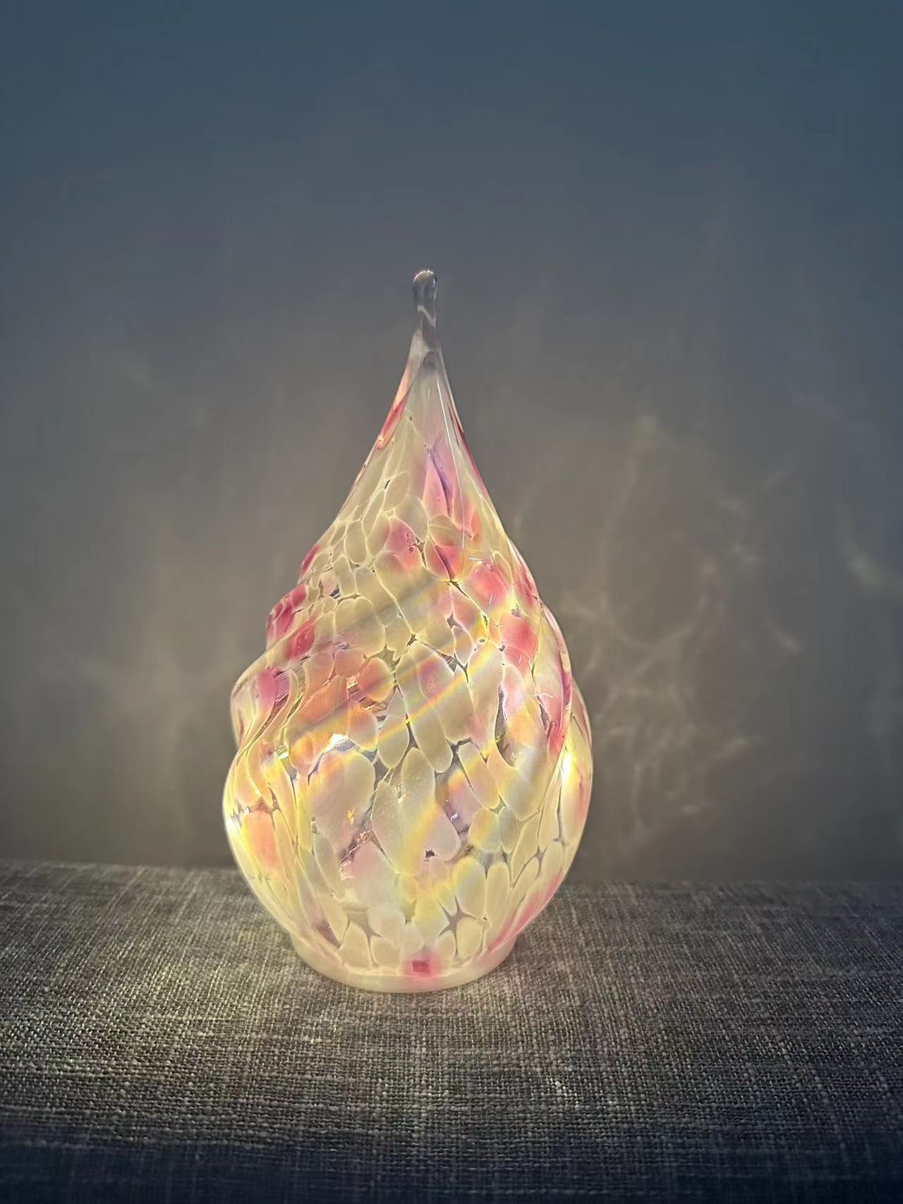 Glow Light Teardrop- Pink and White