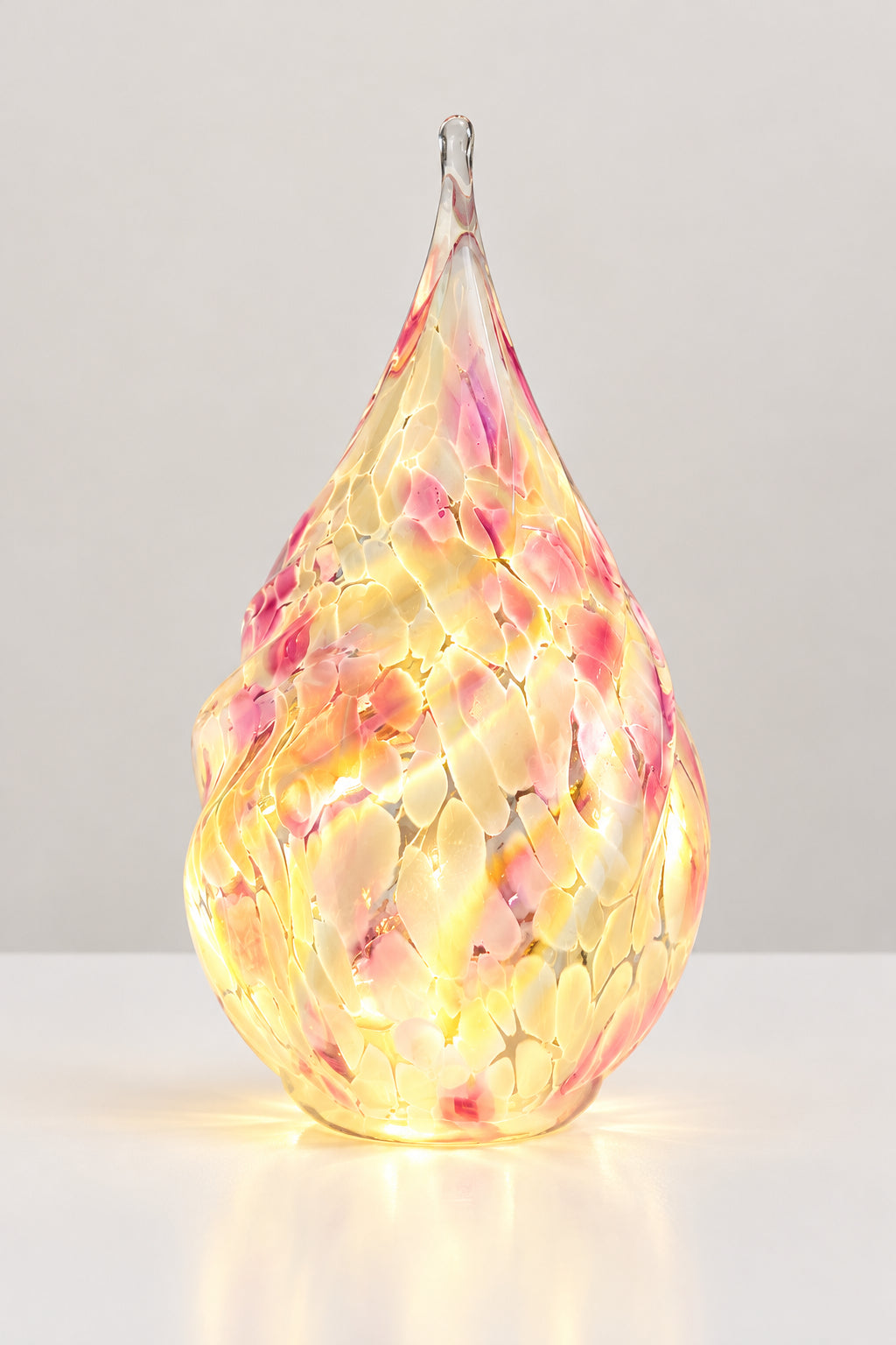 Glow Light Teardrop- Pink and White
