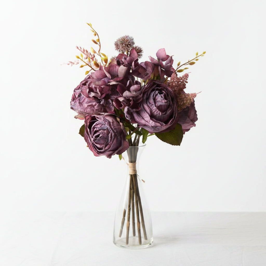 Rose Hydrangea Bunch-Purple