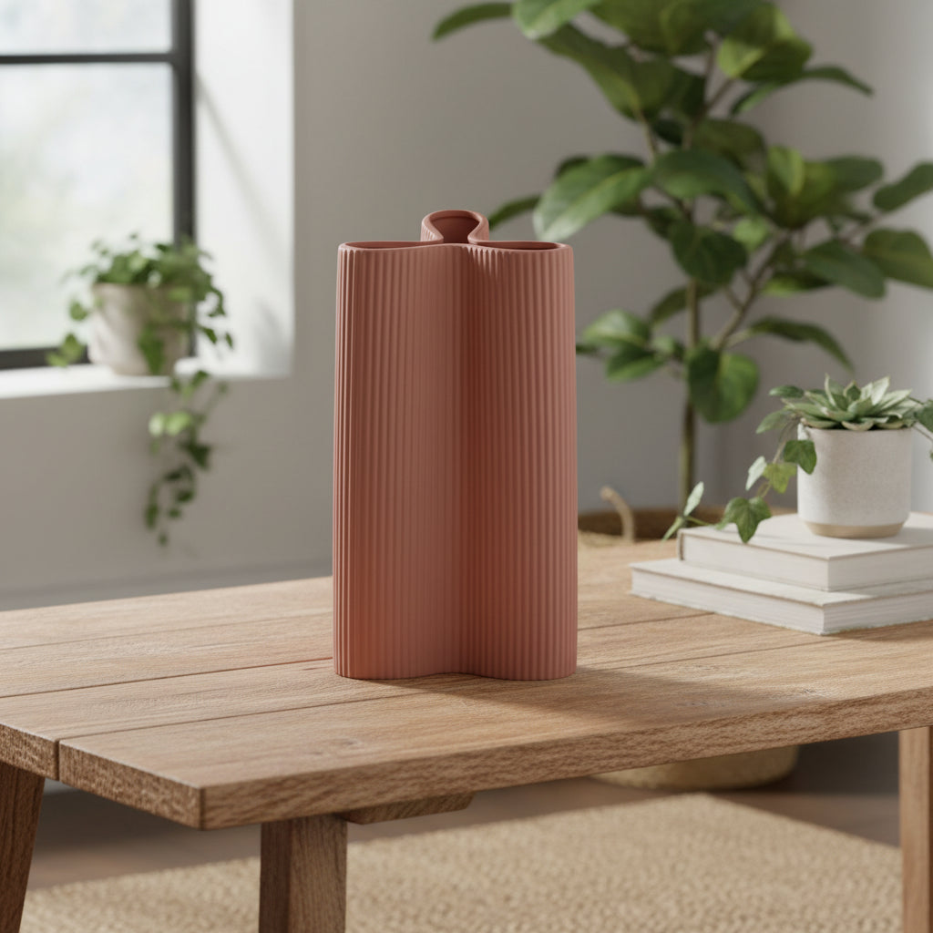 Petal Vase-Ochre