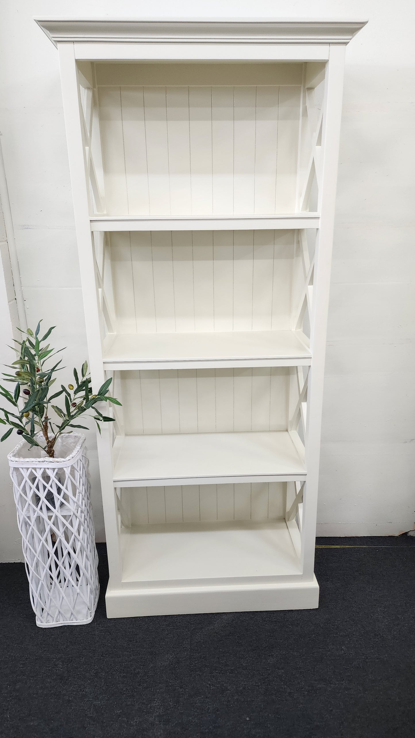 Hampton's Back Panel Double Bookcase