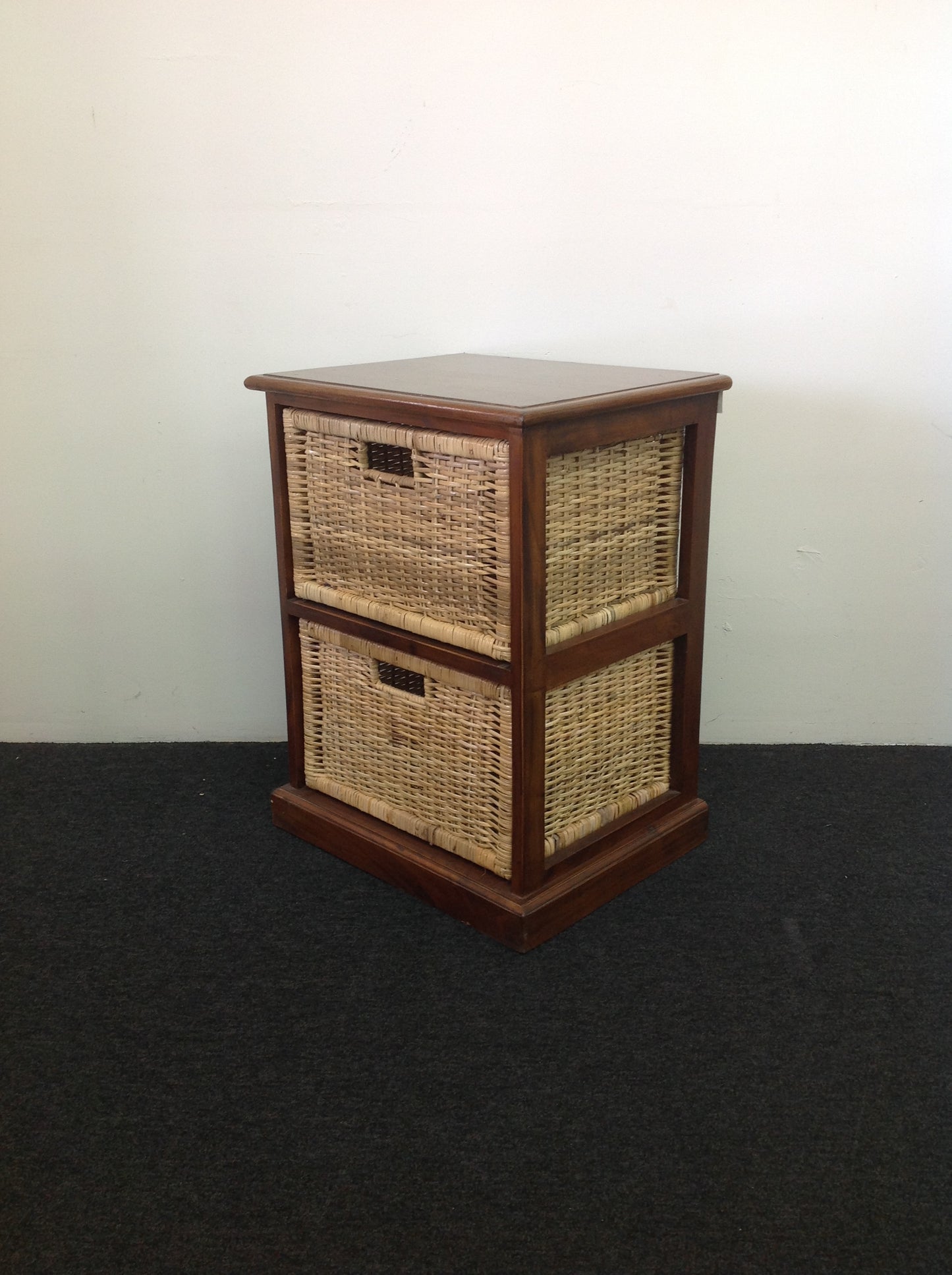 Rattan Storage 2 Drawer