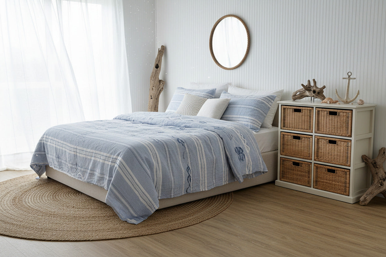 Rattan Storage Unit 6 Drawer Vertical