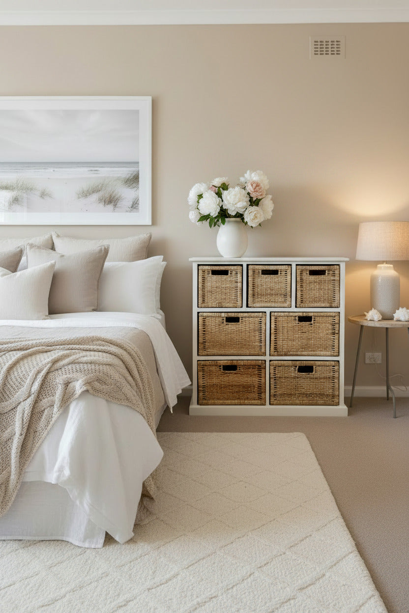 Rattan Storage Unit 7 Drawer