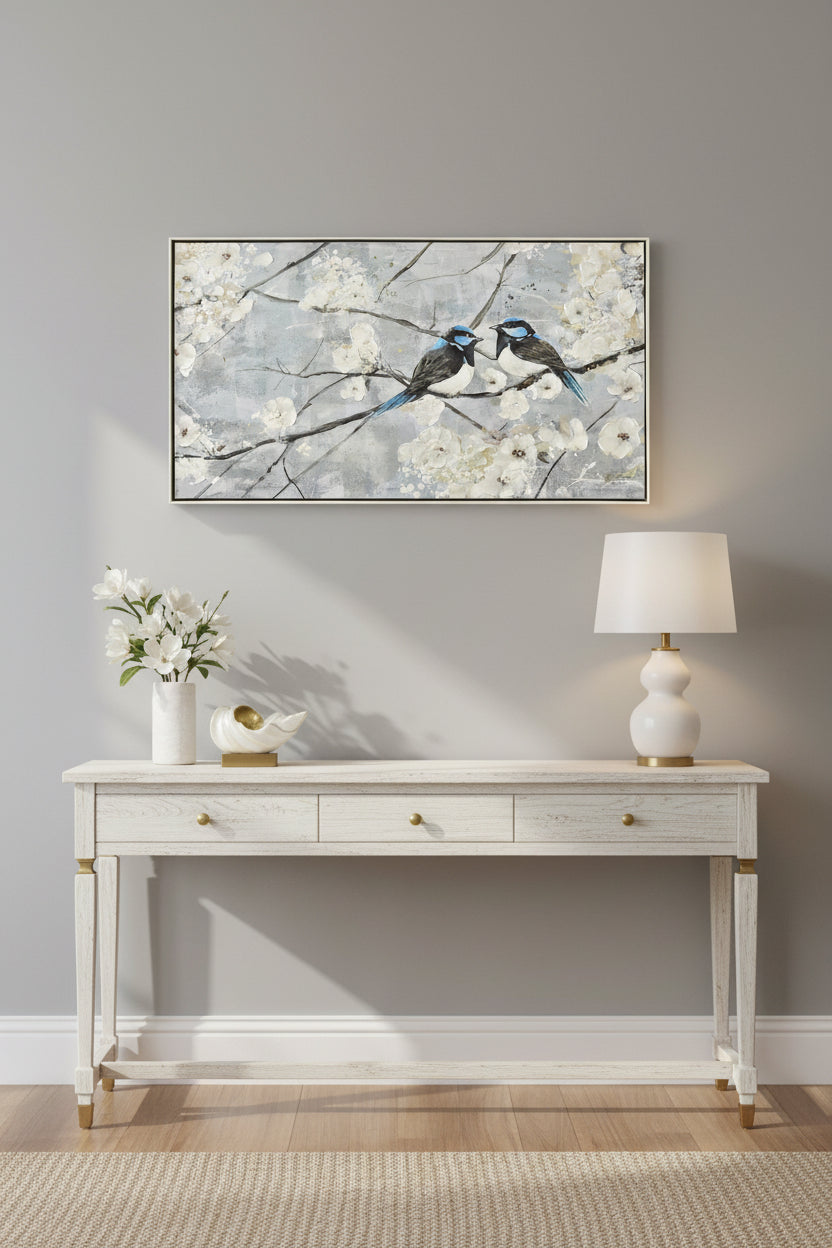 Tweetheart Blue Wrens Painting