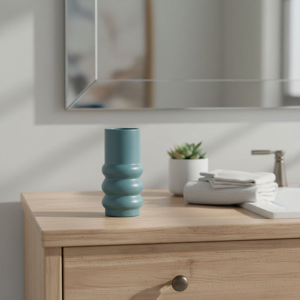 Haus Vase-Steel Blue