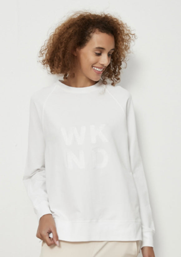 Tirelli Wknd Stitched Sweat- White