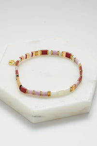 Zafino Tile Bracelet- Rouge