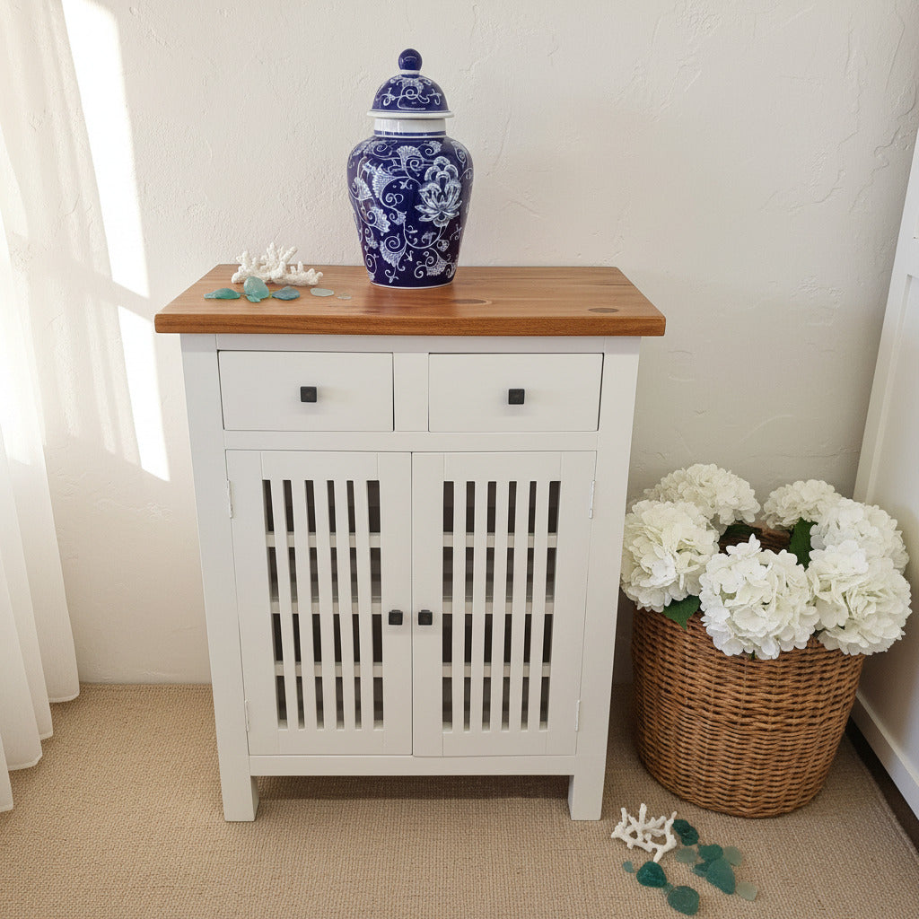 Coastal Slatted Cupboard