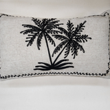 Palm Tree Cushion- Black