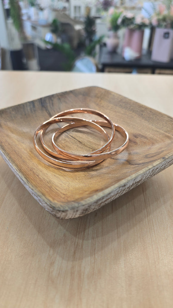 Interlinked Bangle-Rose Gold