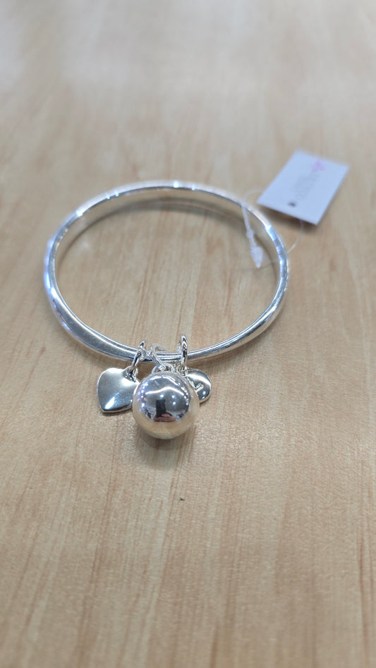 Ball Bangle- Silver