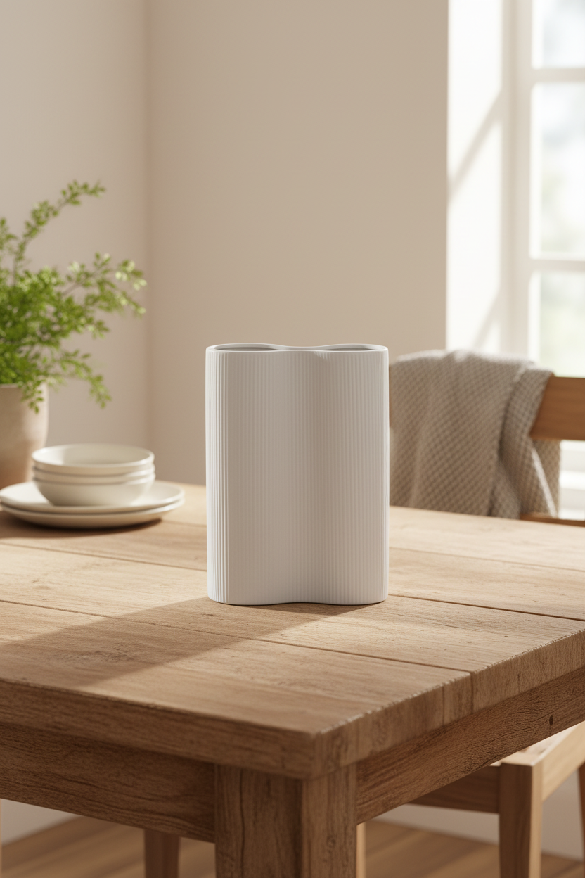 Infinty Vase-Light Grey