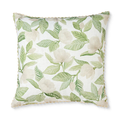 Magnolia Tree Cushion Cover-Green