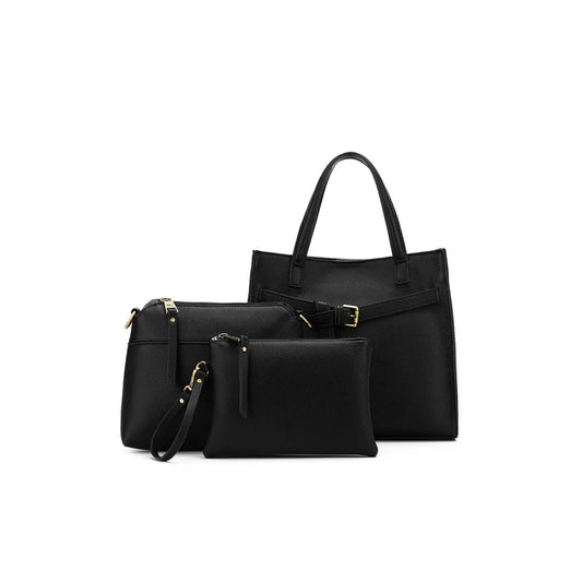 Kellye 3 Piece Handbag-Black