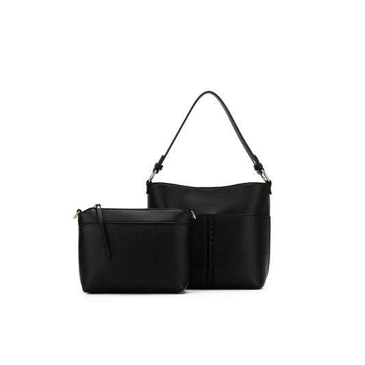 Melody 2 Piece Shoulder/Crossbody-Black