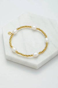 Zafino Meika Pearl/ Gold Bracelet