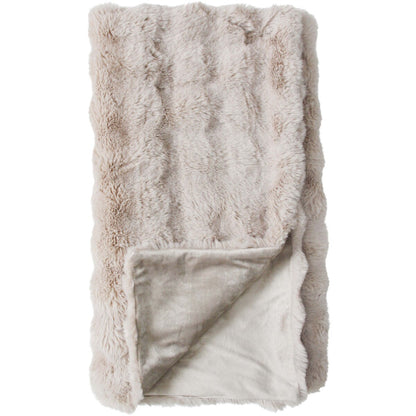 Throw Rug Faux Fur- FAWN