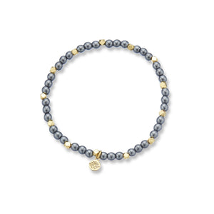 Aura of Gold Gemstone Bracelet - Hematite