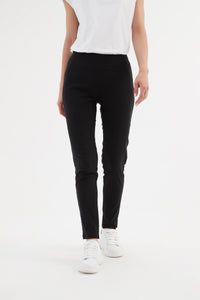 Tirelli Straight Leg Pants- Black